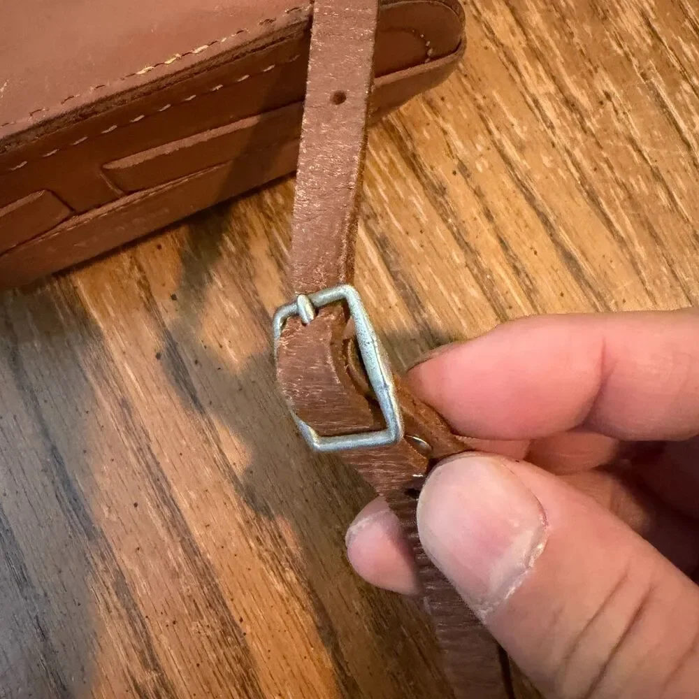 Vintage Argus C3 Rangefinder Brown Leather Camera Case Strap USA Original EC